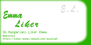 emma liker business card